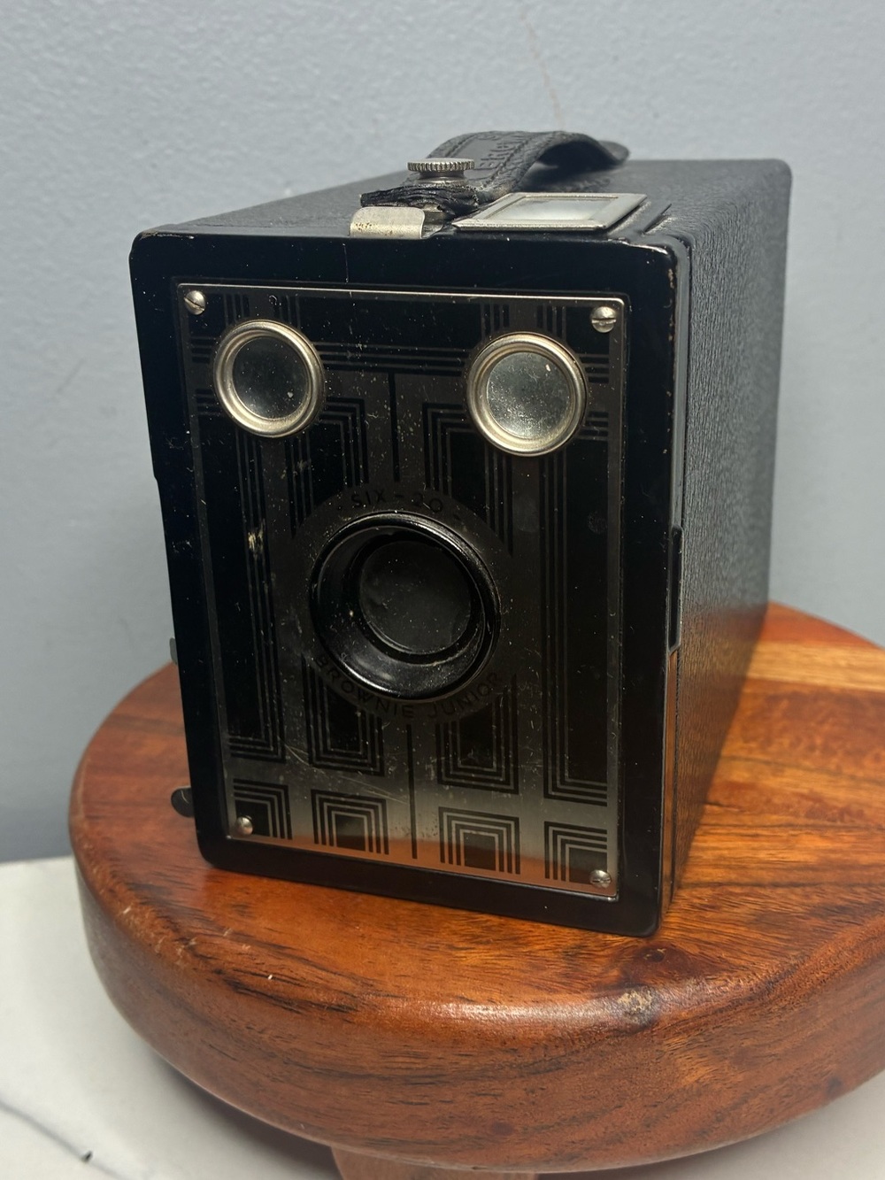 Kodak Six-20 Brownie Junior Box Camera Art Deco 1930s Antique Untested